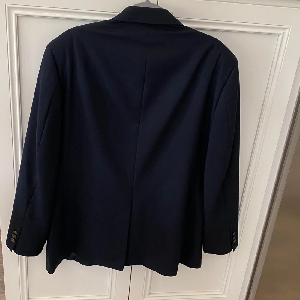 Dockers Mens Navy Blue Wool Blend Blazer Sport Coat size 44R